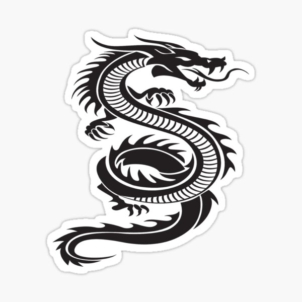 Item preview, Color art black dragon designed and sold by artdragongift.