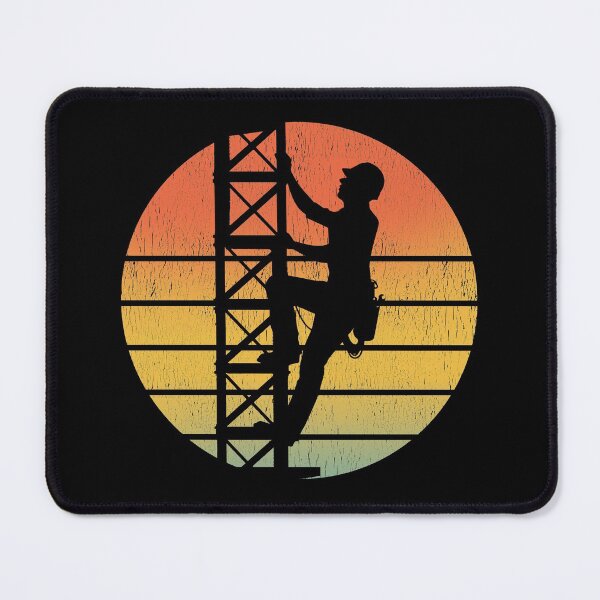 Item preview, Cell Tower Climber Climbing Antenna Vintage Retro designed and sold by TastefulTees.