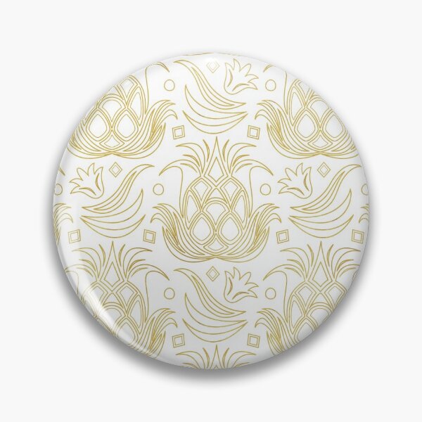 Item preview, Luxe Pineapple // Art Deco White designed and sold by The Wellington Boot.