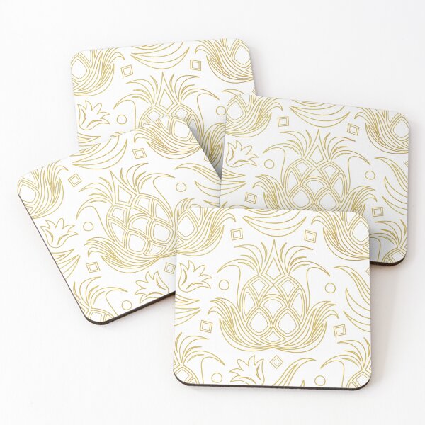 Item preview, Luxe Pineapple // Art Deco White designed and sold by The Wellington Boot.
