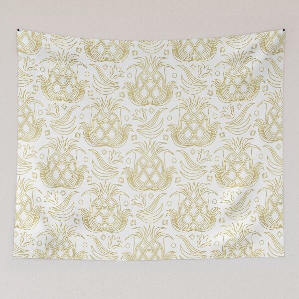 Item preview, Luxe Pineapple // Art Deco White designed and sold by The Wellington Boot.