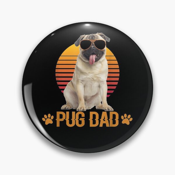 Item preview, Vintage Pug Dad Wear Sunglasses Funny Dog Lover T-Shirt designed and sold by shop   luisant.
