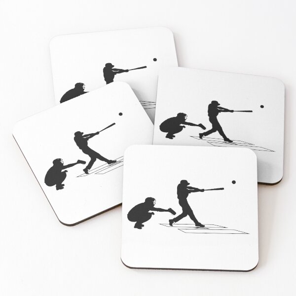Item preview, Baseball game catcher, batter in ready position to playing (Schlagmann und Schiedsrichter). Baseball player Home Plate catcher, batter at work on baseball field (auf dem Baseballfeld) designed and sold by Marcin Adrian.