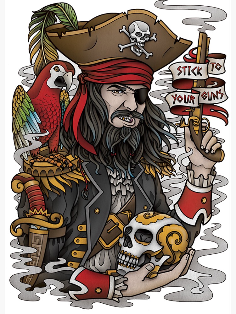 Pirate Mascot T-Shirt Design Ideas :: School Spirit, FREE Shipping.