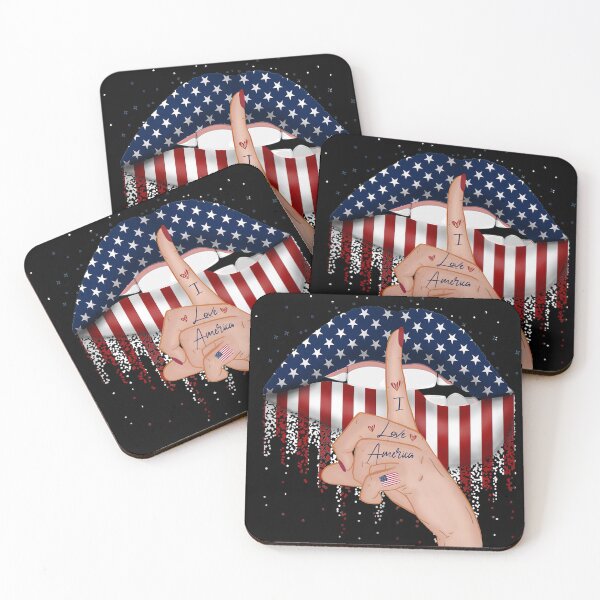 Item preview, Distressed Flag American Lips  designed and sold by Meggie179.