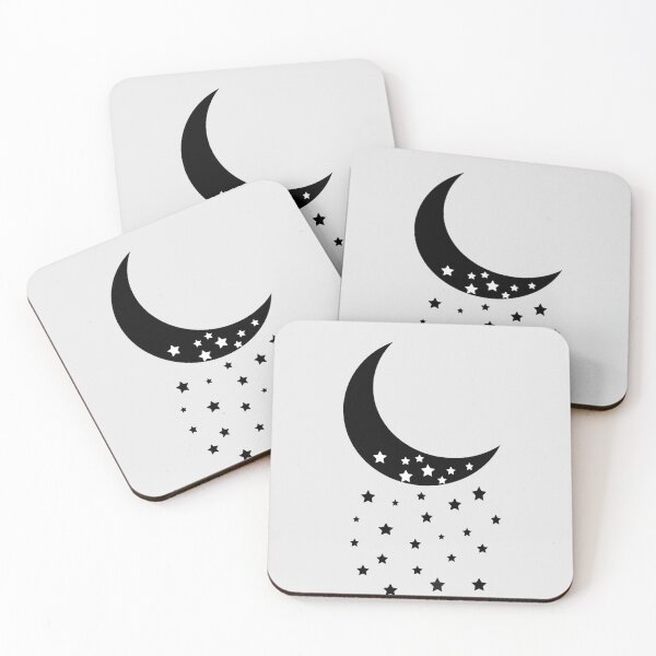 Item preview, Minimalist Falling Stars From the Moon designed and sold by cerenalkan.