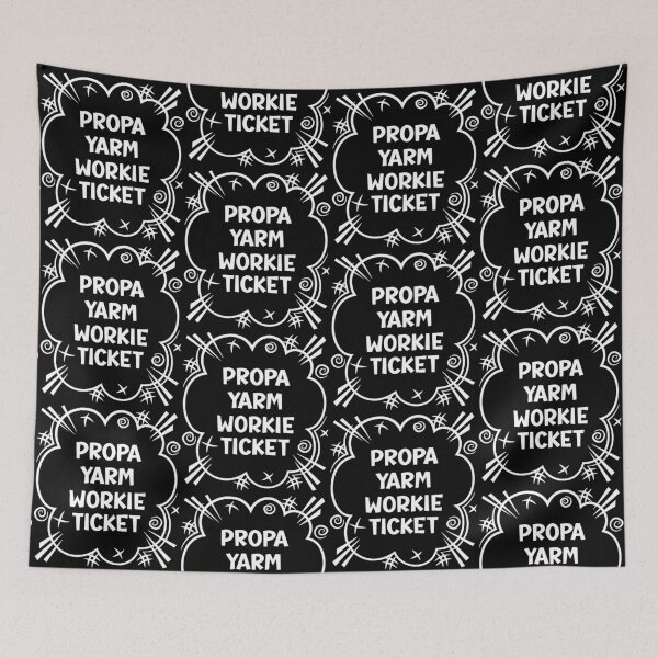 Item preview, PROPA YARM WORKIE TICKET a cheeky design for people from Yarm in the North East of England designed and sold by robimerch.