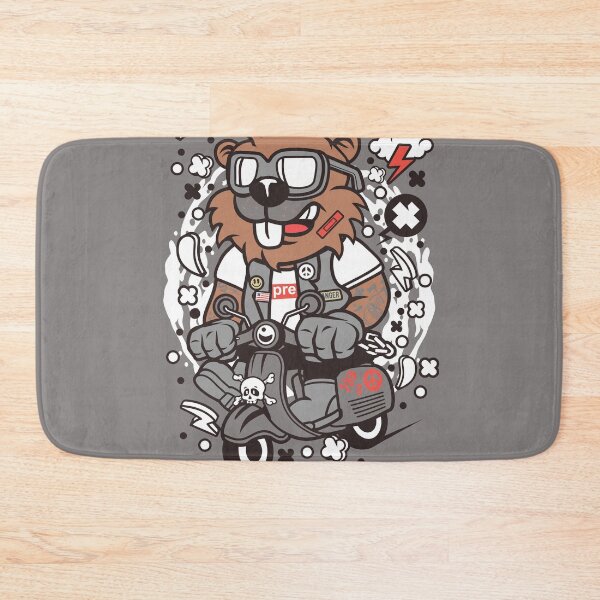 Item preview, Cute Beaver Scooterist designed and sold by SagesZ.