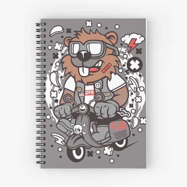 Item preview, Cute Beaver Scooterist designed and sold by SagesZ.