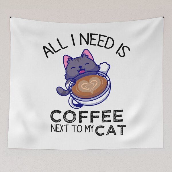 Item preview, All I Need Is Coffee And My Cat, Coffee Men And Women designed and sold by mHmShop.