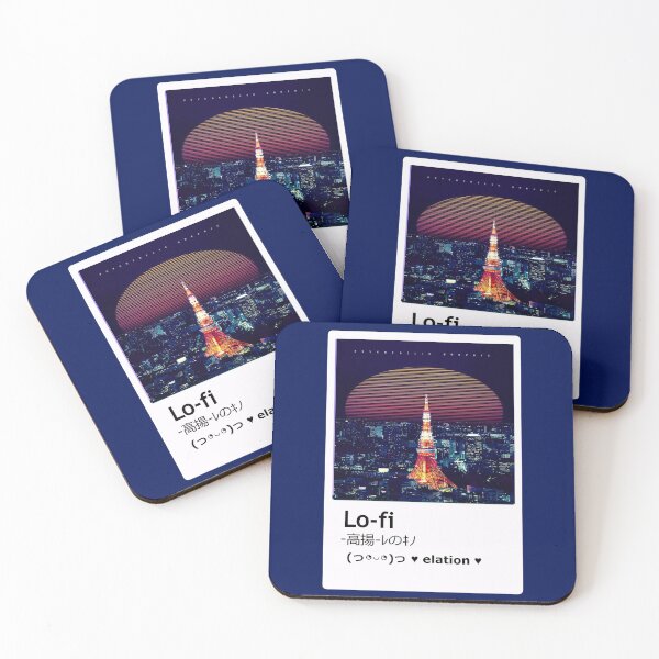 Item preview, aesthetic japanese cities wallpapers kyoto retro eiffel tower designed and sold by Design Repo.