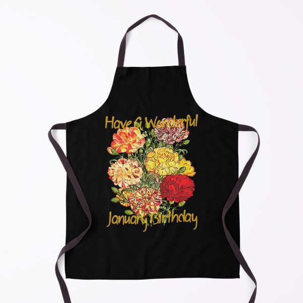 Item preview, Have A Wonderful January Birthday Yellow Text designed and sold by taiche.