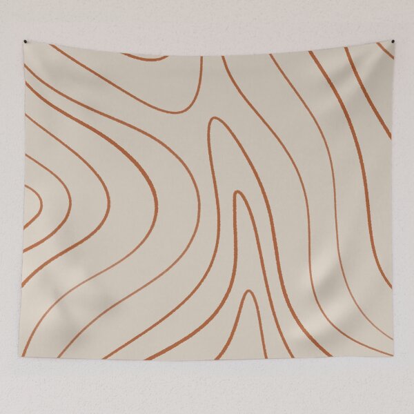 Item preview, Minimalist Topographical Abstract in Putty and Clay designed and sold by kierkegaard.