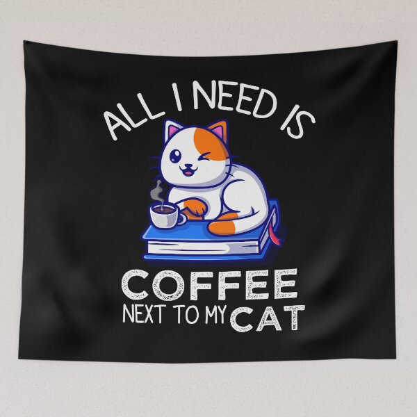 Item preview, All I Need Is Coffee And My Cat, Coffee Men And Women designed and sold by mHmShop.