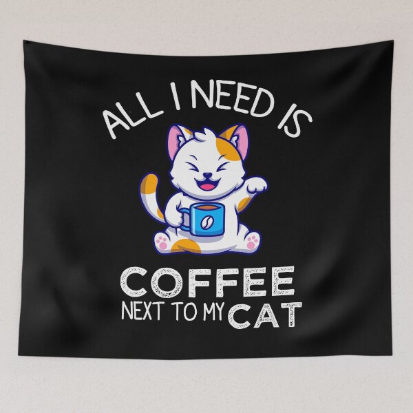 Item preview, All I Need Is Coffee And My Cat, Coffee Men And Women designed and sold by mHmShop.