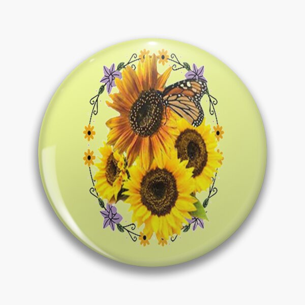 Item preview, Circle of Sunflowers, Sunflower  bib flower , boho floral cute design inspired by nature designed and sold by Adri Barnard.
