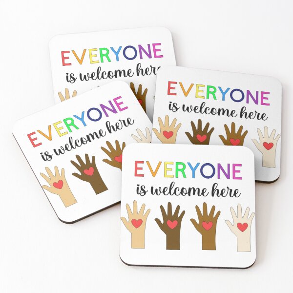 Item preview, Everyone is Welcome Here Rainbow designed and sold by rofiahidn.
