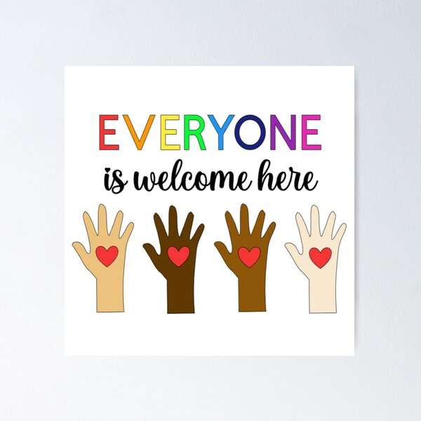 Item preview, Everyone is Welcome Here Rainbow designed and sold by rofiahidn.