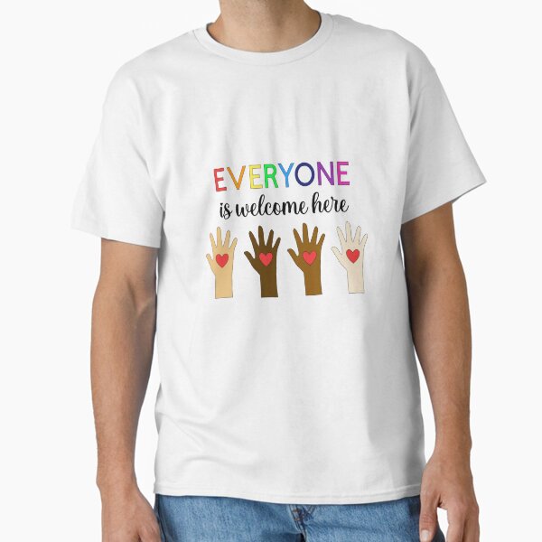 Item preview, Everyone is Welcome Here Rainbow designed and sold by rofiahidn.