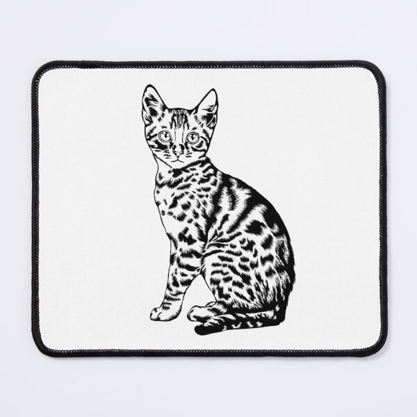 Item preview, Hand Drawn Bengal Cat designed and sold by jonrdesign.