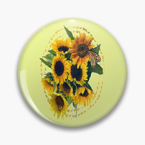 Item preview, Sunny Bunch of Sunflowers, Sunflower  bib flower , boho floral cute design inspired by nature designed and sold by Adri Barnard.