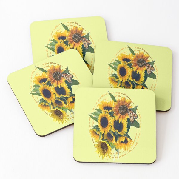 Item preview, Sunny Bunch of Sunflowers, Sunflower  bib flower , boho floral cute design inspired by nature designed and sold by Adri Barnard.