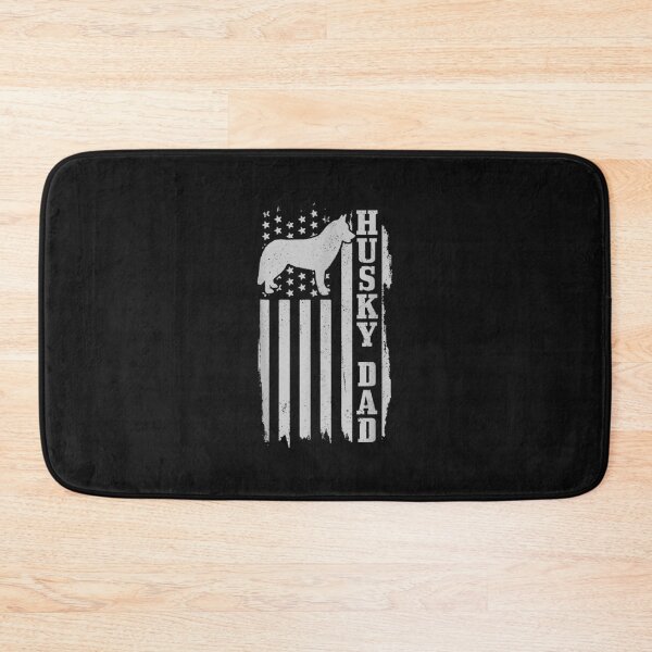 Item preview, Mens Husky Dad Vintage American Flag Patriotic Husky Dog designed and sold by Evrard123123.