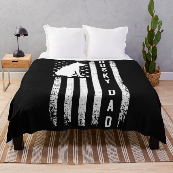 Item preview, Mens Husky Lover Gift Siberian Husky Dad American Flag Dog Lover designed and sold by Evrard123123.