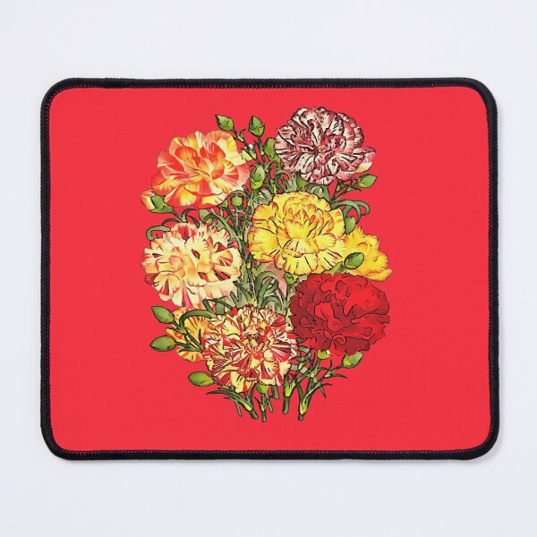 Item preview, Carnations Artistic Floral Bouquet Black Outline Art designed and sold by taiche.