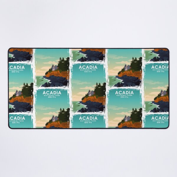 Item preview, Acadia National Park Vintage Minimal Retro Travel Poster designed and sold by Stadify.