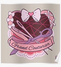 Grand Couturier Emblem - Light BG Poster