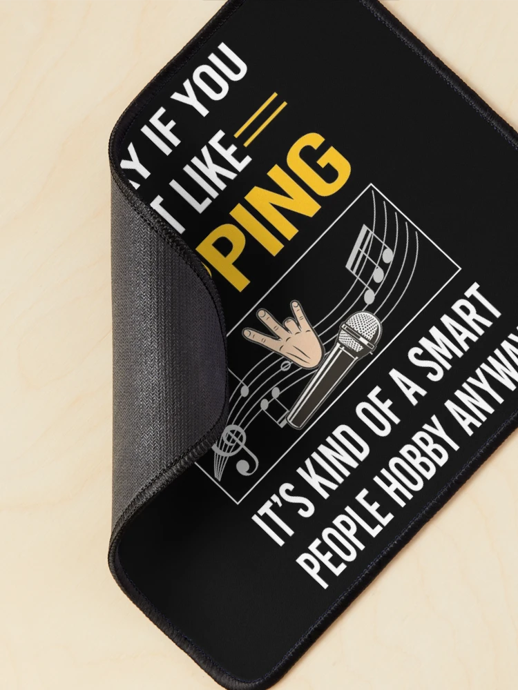 Thumbnail 2 of 5, Mouse Pad, Funny Smart People Rapping Rap Rapper designed and sold by RandalDavis.