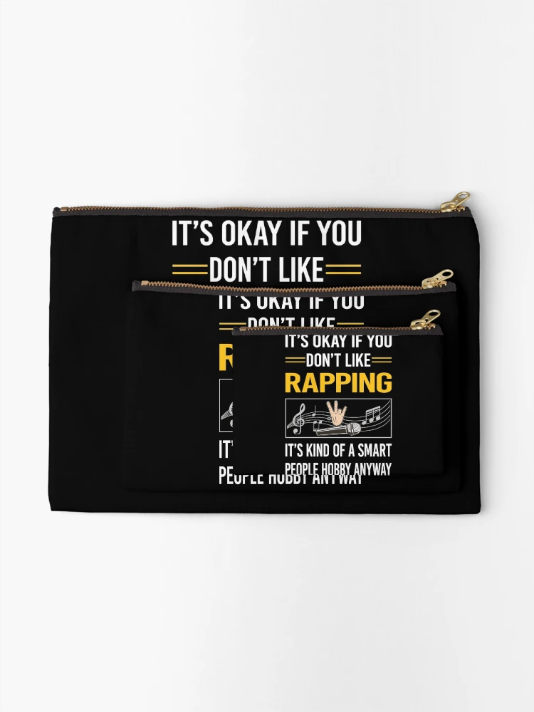 Thumbnail 2 of 4, Zipper Pouch, Funny Smart People Rapping Rap Rapper designed and sold by RandalDavis.