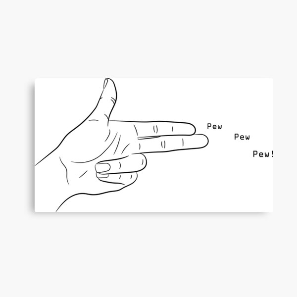 kim finger guns | Canvas Print