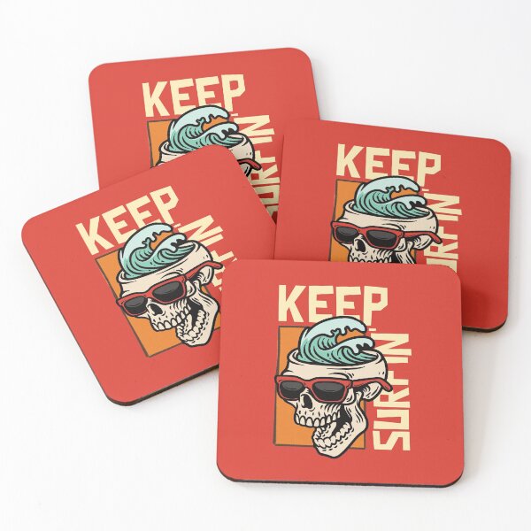 Item preview, Keep Surfin - Cool Skull with Sunglasses Surfers Gift designed and sold by mayamay0.