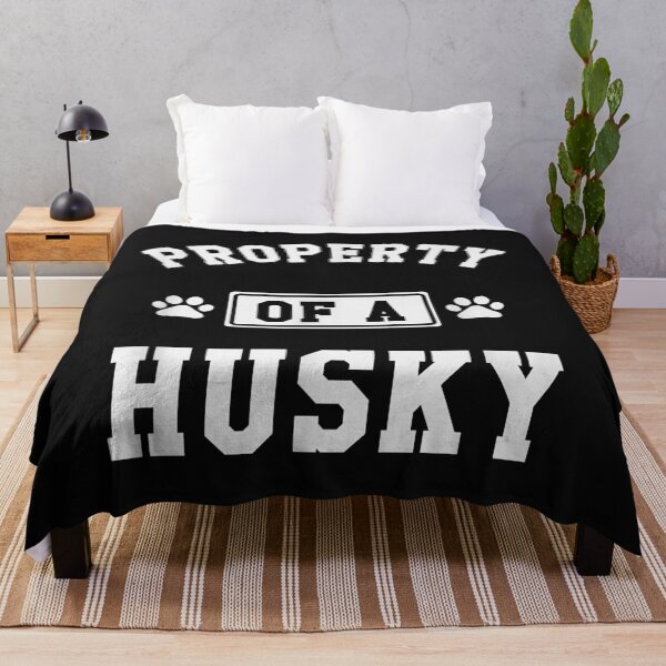 Aperçu de l'œuvre Property Of A Husky - Funny Husky Shirt Gift For Husky Lover créée et vendue par Evrard123123.