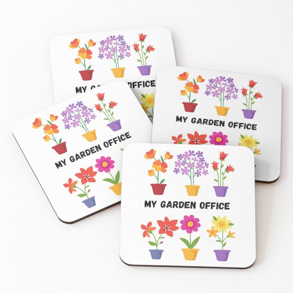 Item preview, Vintage Botanical Floral Flower in Pots for my Garden Office designed and sold by Hinny8.