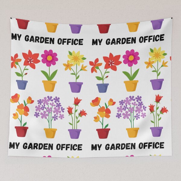 Item preview, Vintage Botanical Floral Flower in Pots for my Garden Office designed and sold by Hinny8.