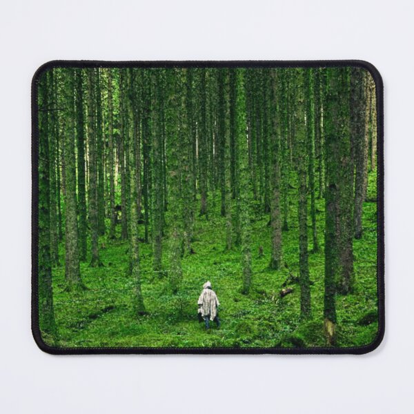 Item preview, View of green trees in a forest & a man designed and sold by VIVEK KUMAR RAI.