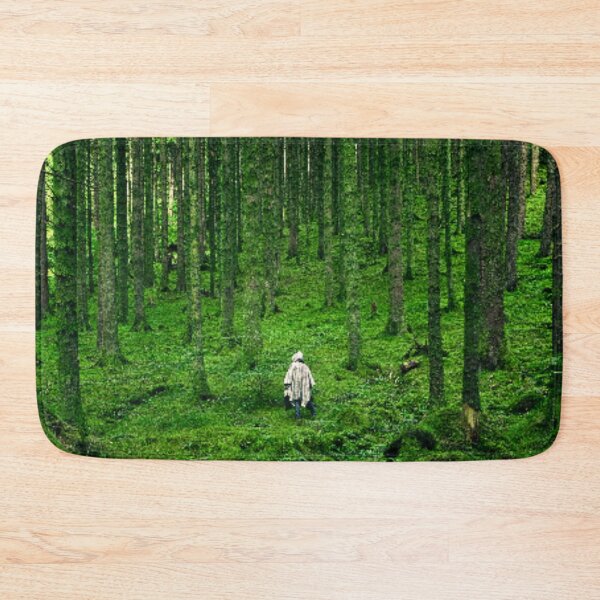 Item preview, View of green trees in a forest & a man designed and sold by VIVEK KUMAR RAI.