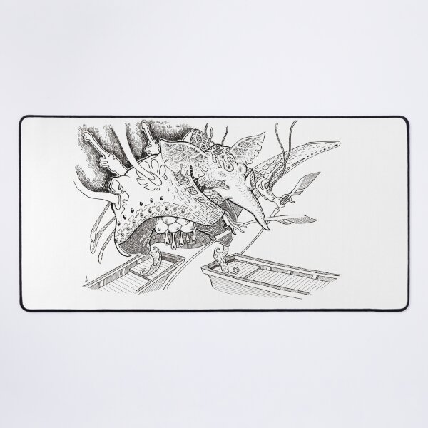 Elephant (2021), boats Desk Mat