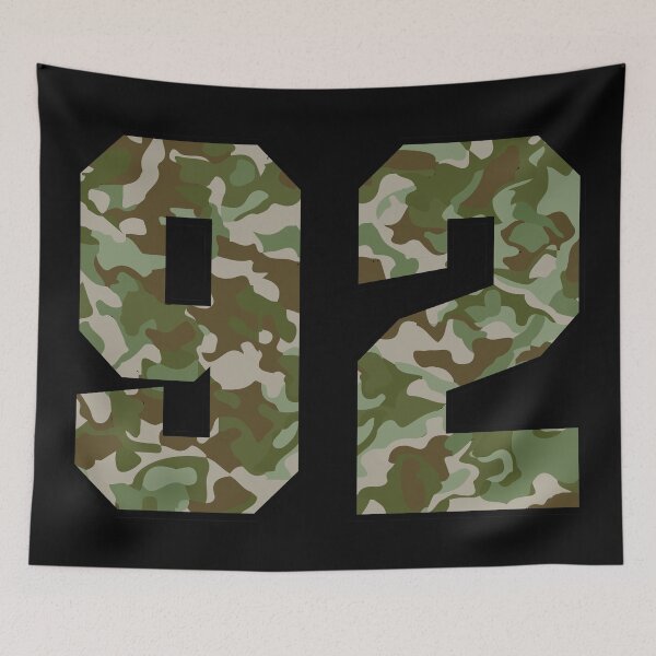 Item preview, Army Camo Number ninety-two Veteran Lucky Number 92 designed and sold by Urosek.