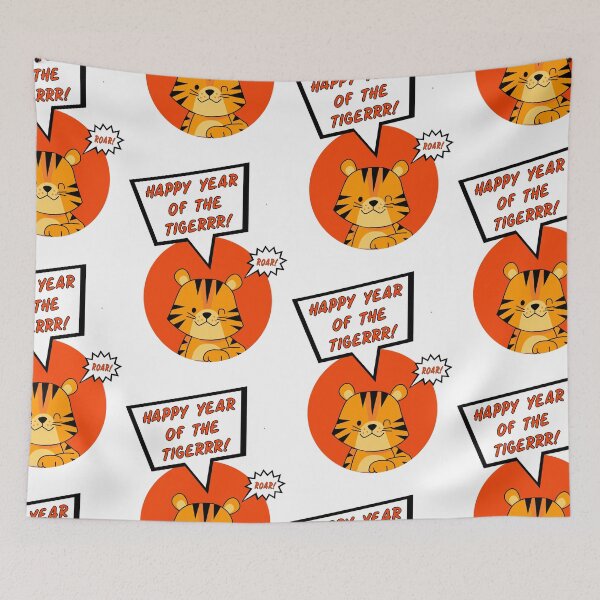 Item preview, Cute Wink - Happy Chinese New Year of The Tiger 2022 designed and sold by SparrowLag.