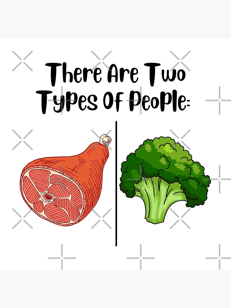 "Meat Lovers VS Vegetarians" Poster for Sale by Aleximagining Redbubble