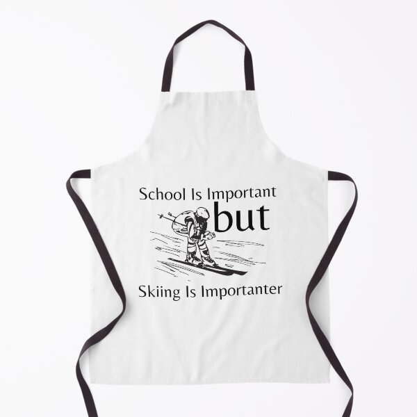 Item preview, School Is Important But Skiing Is Importanter designed and sold by Snorg Tees ⭐⭐⭐⭐⭐.
