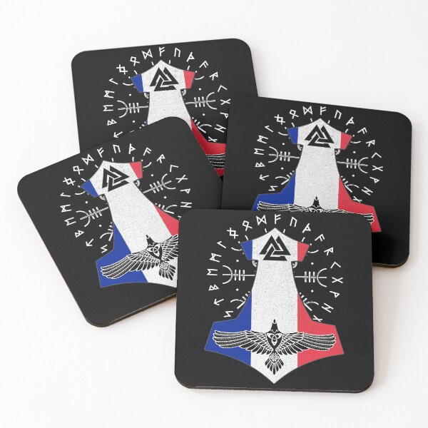 Item preview, Viking France Flag Viking Thor Runes France Vikings designed and sold by Bommer20.