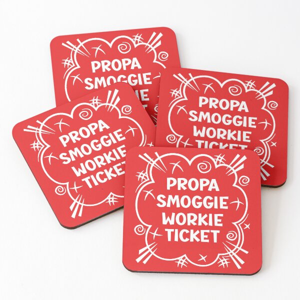Item preview, PROPA SMOGGIE WORKIE TICKET a cheeky design for people from the North East of England designed and sold by robimerch.