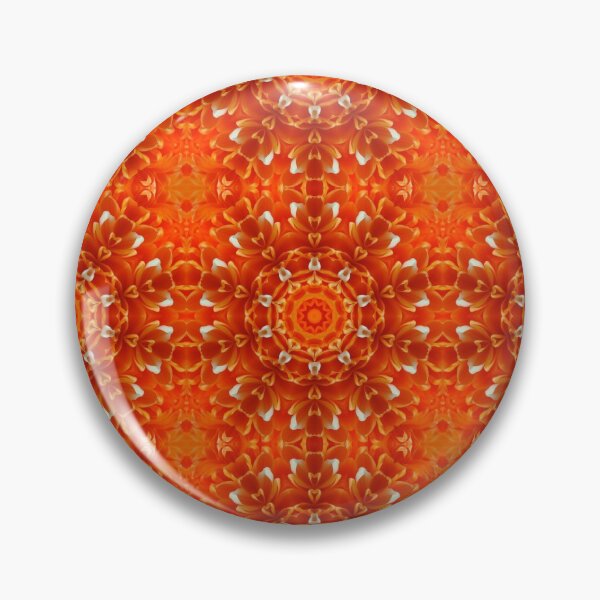 Item preview, Orange Petals Kaleidoscope designed and sold by bloomingvine.
