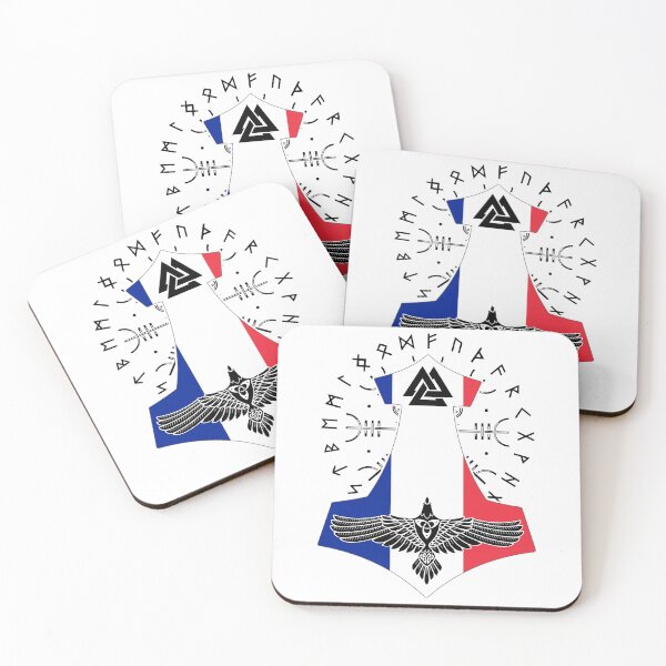 Item preview, Viking France Flag Vikings Thor Runes France Vikings designed and sold by Bommer20.