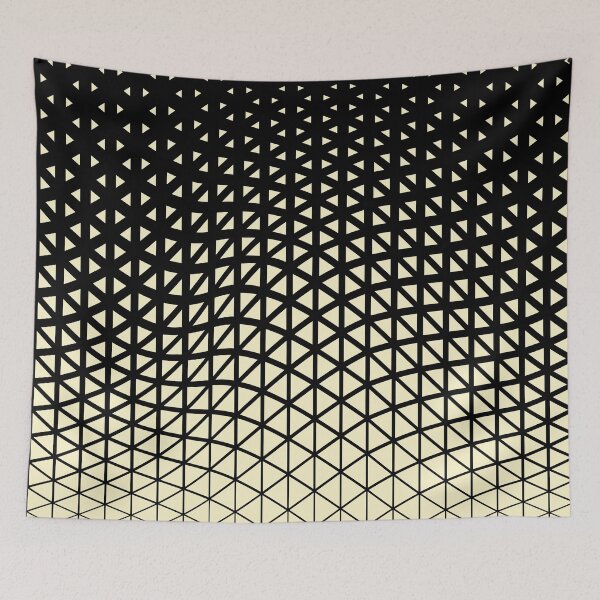 Artikelvorschau, Black and Yellow Triangle Wave Pattern Pairs Diamond Vogel 2022 Popular Colour Pure Laughter 0846 entworfen und verkauft von ColorOfTheYears.